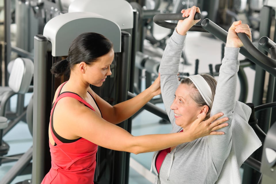 Senior woman exercise 